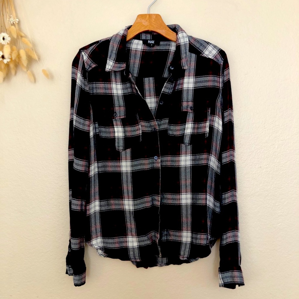 Paige Denim Plaid Button Down